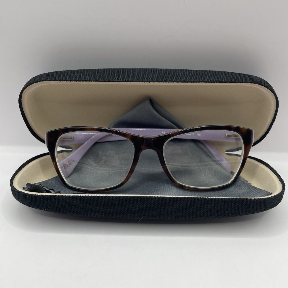 Ray-Ban Eyeglasses RB 5298 5240 Havana‎ Purple Butterfly Frames 53-17 COA